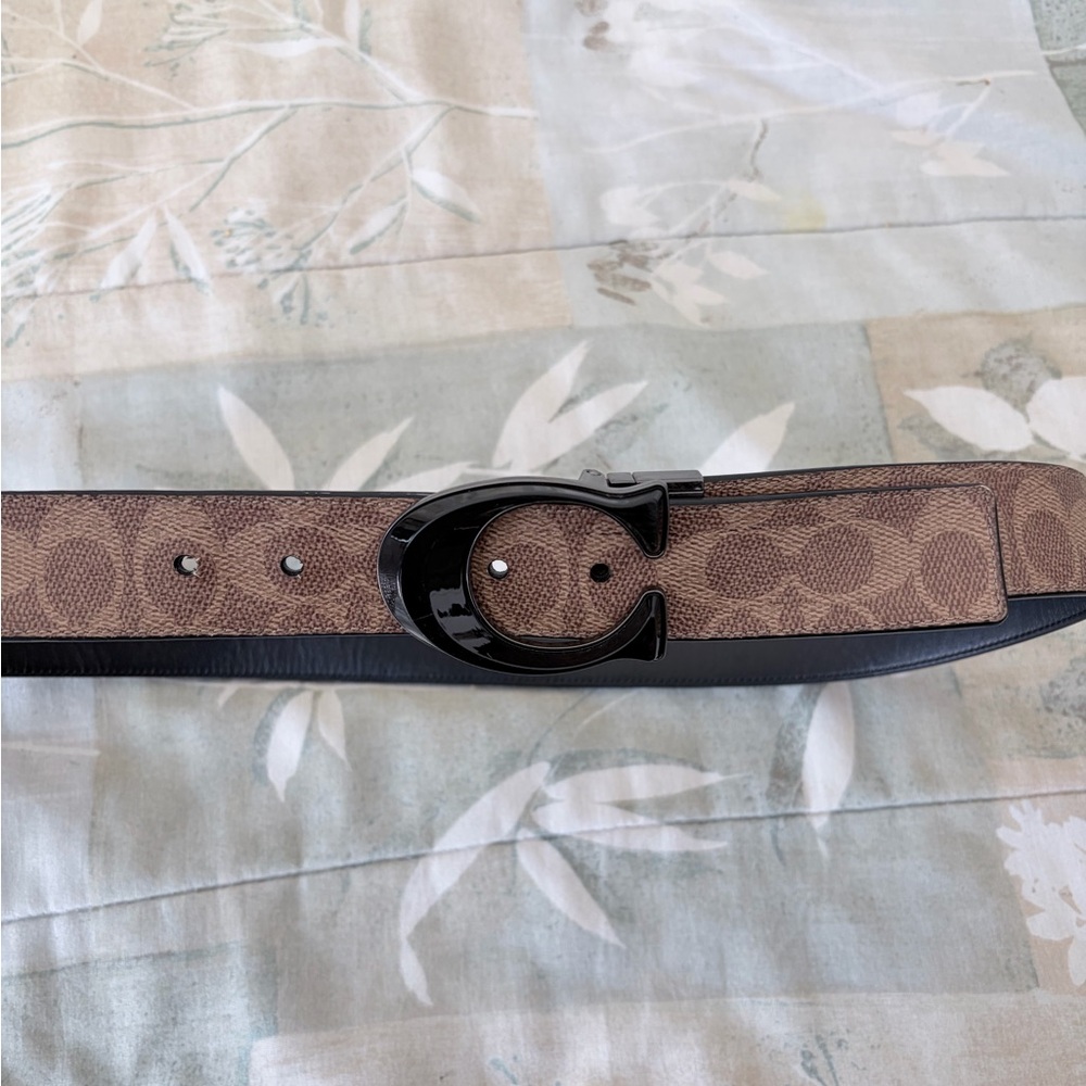 Coach Brown and Black Men's Belt